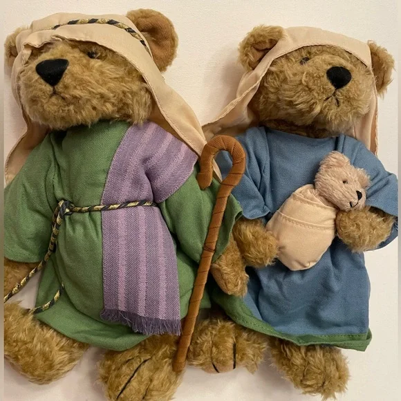 Terry’s Village - Nativity plush jointed Bears  - @10” in height - Picture 7 of 9